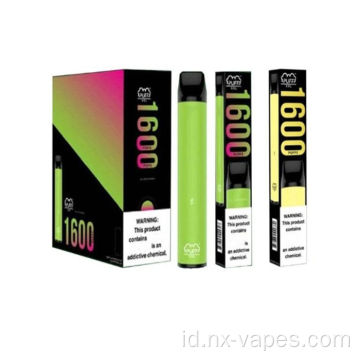 5% Puff vape sekali pakai XXL 1600 Puffs